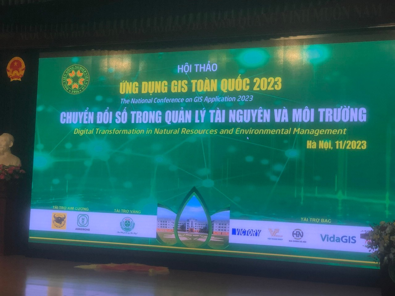 Hội thảo Ứng dụng GIS toàn quốc lần thứ XV, 2023 “Chuyển đổi số trong Quản lý Tài nguyên và Môi trường”